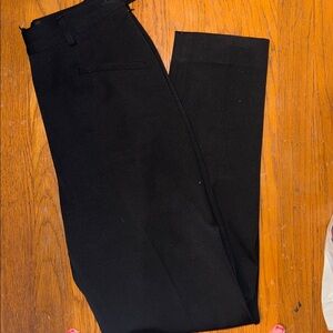 Regular Gianni black pleated Elegant Black Trousers pants work office buisness
